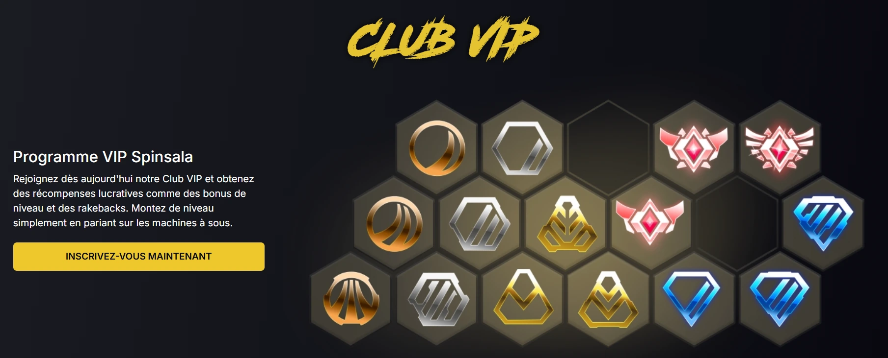 Programme VIP Spinsala Casino - Promotions
