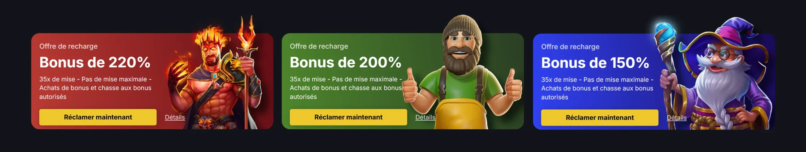 Bonus de recharge Spinsala Casino